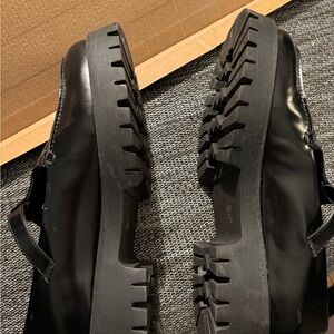 Women's Black Leather Shoes
